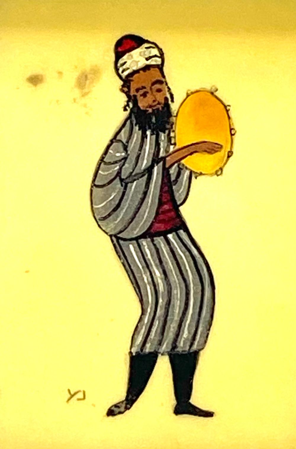 לאספני "תוצרת עבודת יד ישראלית:
ציור מיניאטורי עבודת יד אומן על פלאק פרספקס, ממוסדר מסגרת עץ 