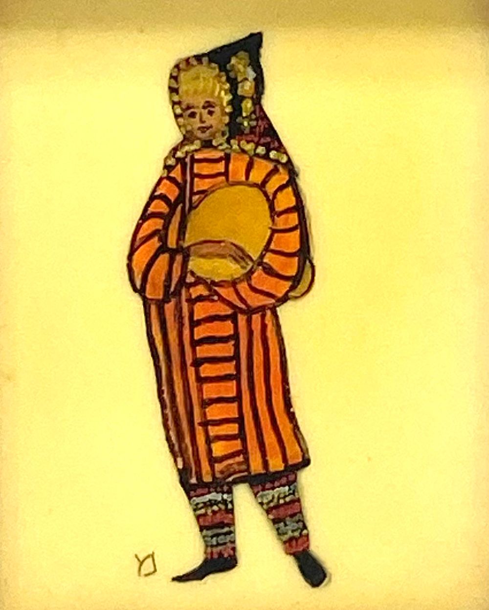 לאספני "תוצרת עבודת יד ישראלית:
ציור מיניאטורי עבודת יד אומן על פלאק פרספקס, ממוסדר מסגרת עץ 