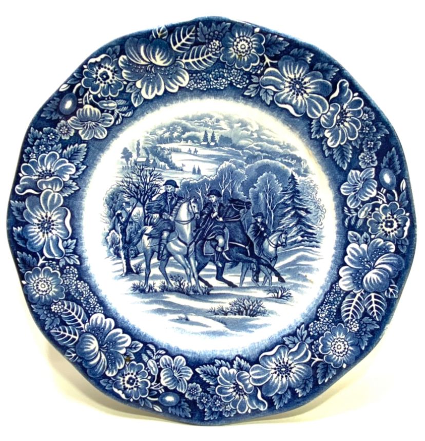 צלחת אספנות תוצרת אנגליה
WASHINGTON AT VALLEY FORCE
סצנה צייד, קוטר 22.5 ס"מ