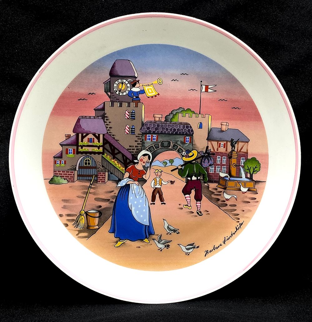 H.WALDENBERG FINE GERMANY PORZELLA
צלחת אספנות פורצלן תוצרת גרמניה, עיצוב אומנית 
BARBARA 