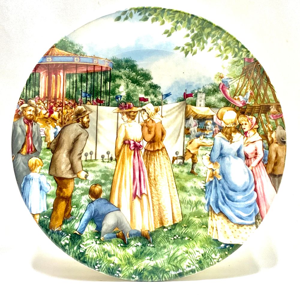 צלחת אספנות תוצרת WEDGWOOD ENGLAND
מהדורה מוגבלת, חתומה , 1990, קוטר 21 ס"מ
