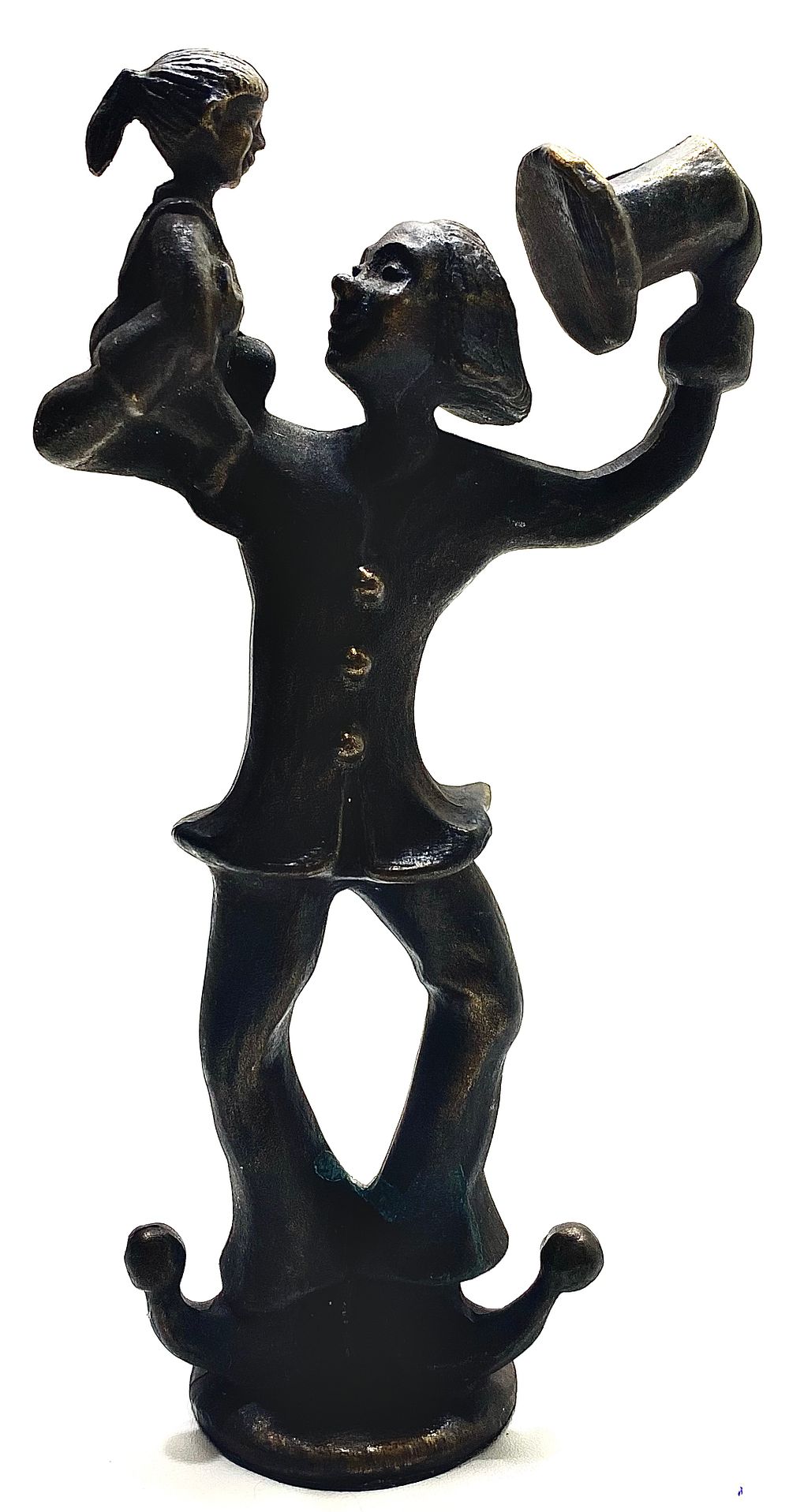 פסל ברונזה וינטאג' הולנדי, גובה 15.5 ס"מ, שנות ה 40-60