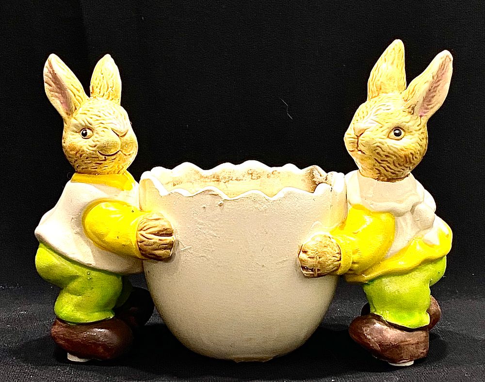 פמוט וינטאג' מקסים, חרסינה, סימני שימוש קלים בבית נר, ראה צילום, 15X10X8 ס"מ