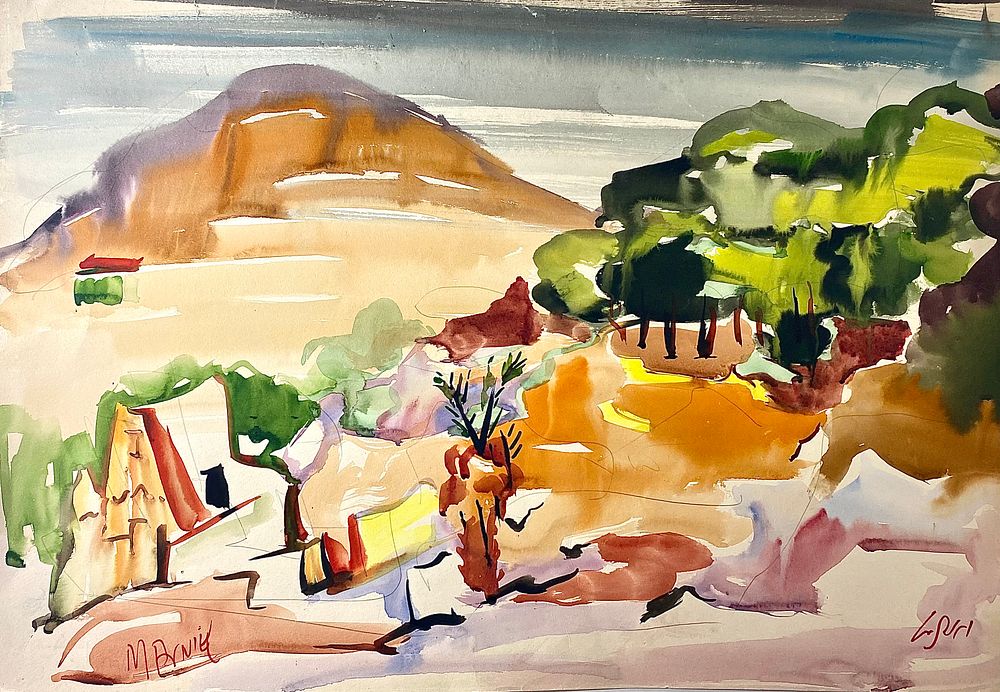 מרדכי אבניאל 1900-1989
אקוורל על הנייר 69X48 ס"מ