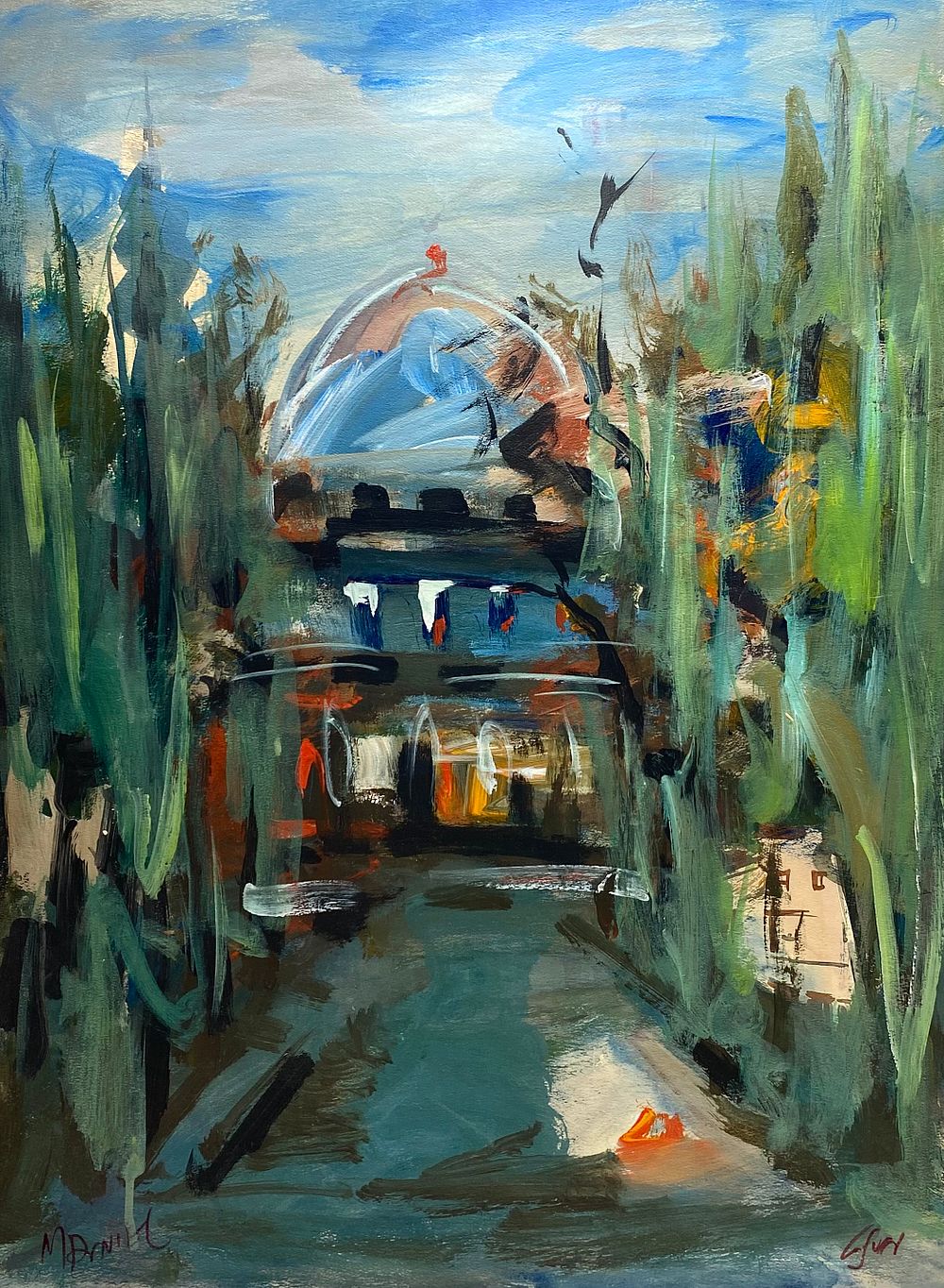 מרדכי אבניאל 1900-1989
אקוורל על הנייר 65X51 ס"מ