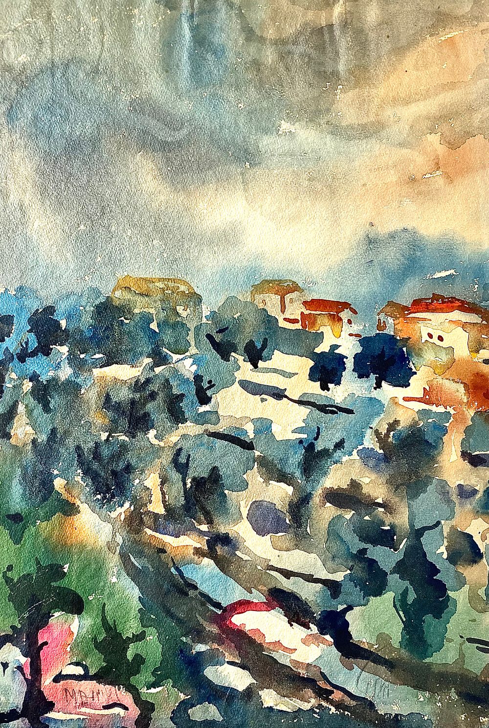 מרדכי אבניאל 1900-1989
אקוורל על הנייר 42X29 ס"מ