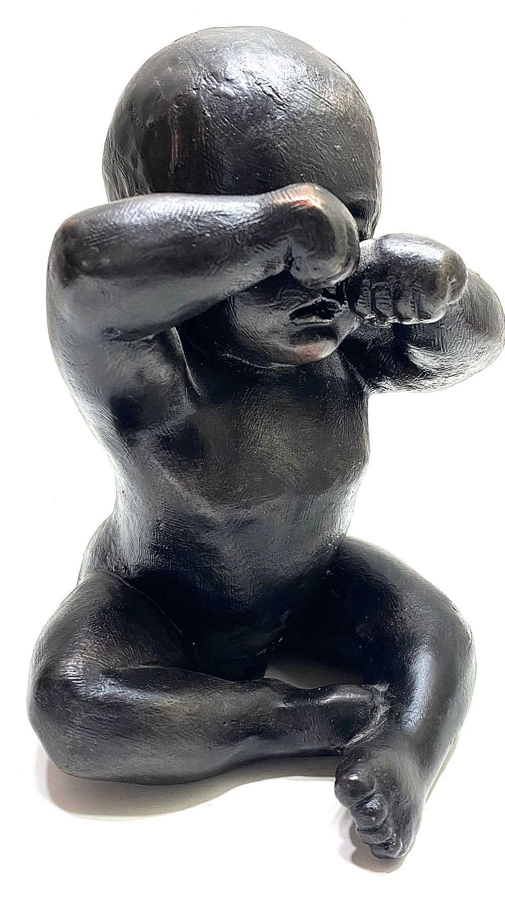 פסל ברונזה/פליז, וינטאג' אירופאי , חתום, גובה 17 ס"מ