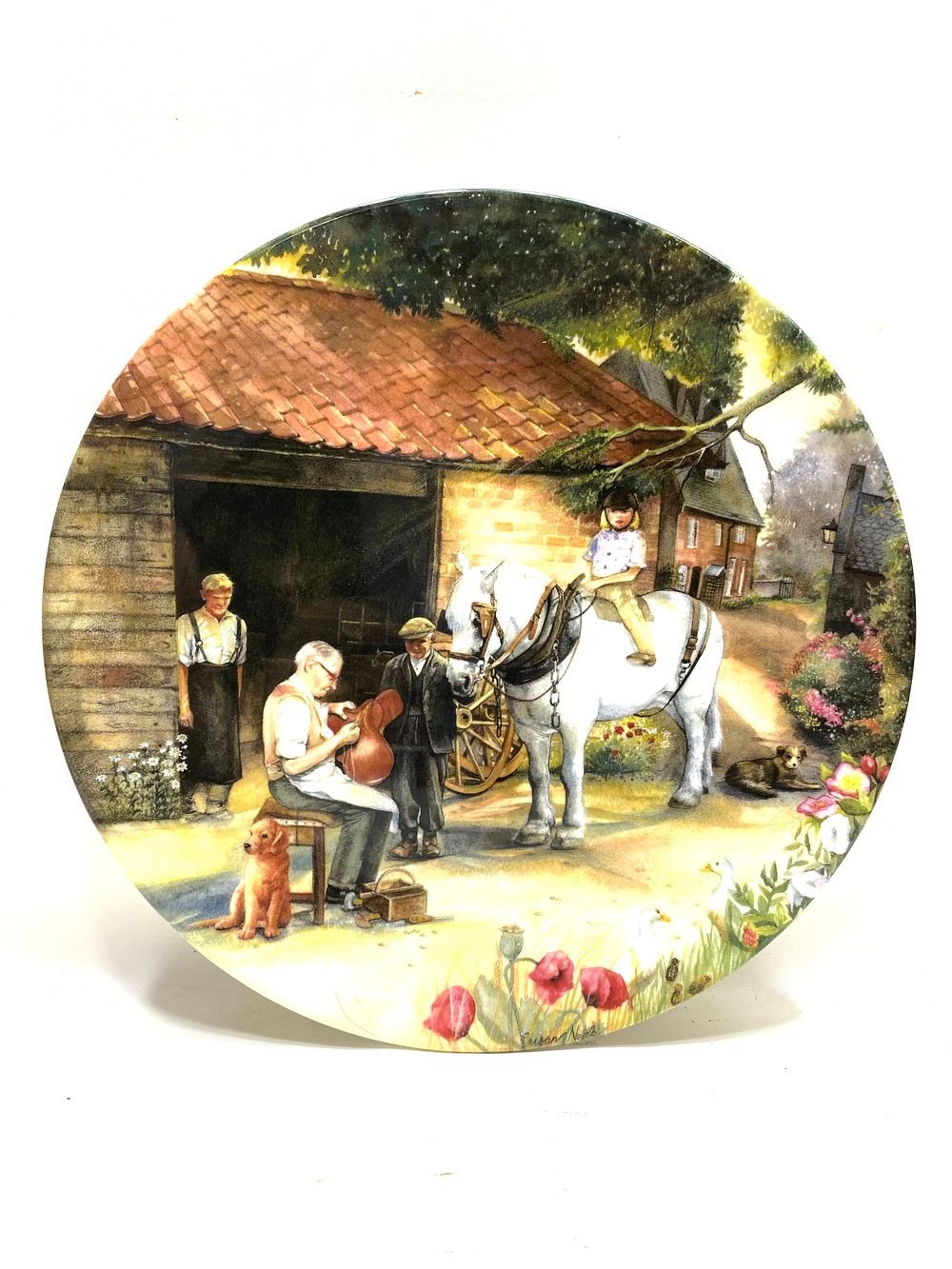 צלחת אספנות, פורצלן תוצרת ROYAL DOULTON אנגליה, חתומה , מהדורה מוגבלת, ממוספרת ומתוארכת 1991 