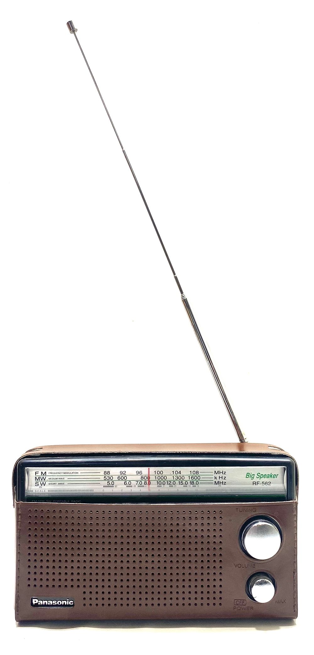 מכשיר רדיו נייד וינטאג' שנות ה-90, רפליקה למכשיר משנות ה-50-60, תוצרת PANASONIC BIG SPEAKET RF 