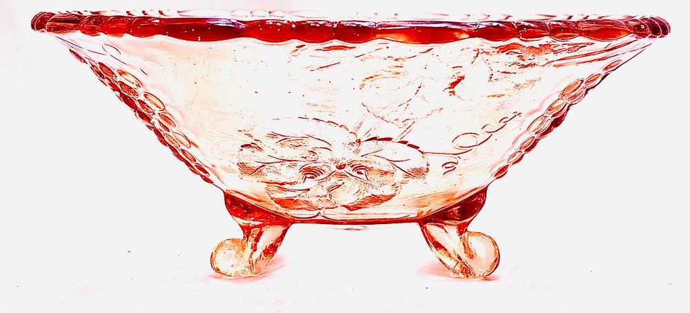 קערת פירות זכוכית ROSALIN GLASS
ארט דקו / בסגנון ארט דקו, עבודת בלט אלגנטית ויפה, רגליים 