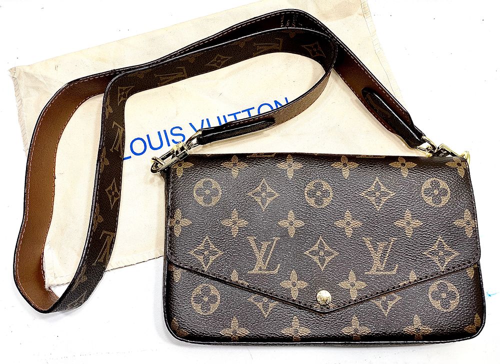 רפליקה איכותית של תיק צד FELICIE של LOUIS VUITTON עם תיק לאיפור תואם, שקית לאחסון , מידות תיק - 