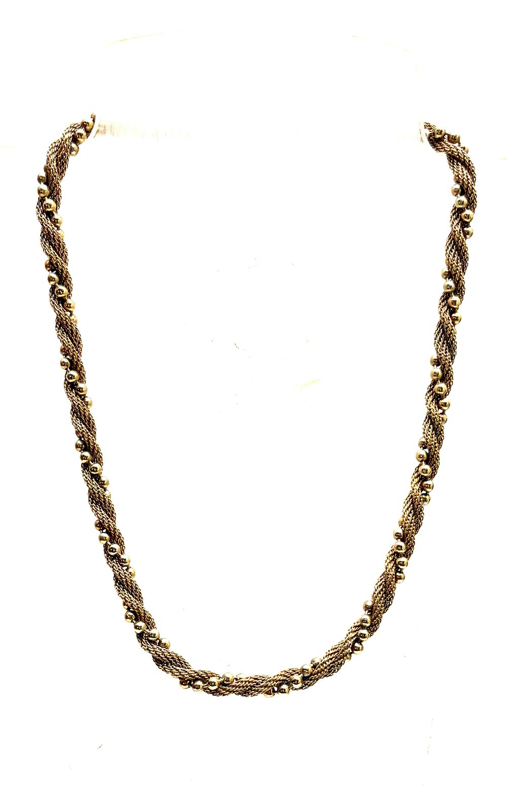 שרשרת וינטאג' גימור זהב, תוצרת AVON, חתום, שנות ה-70-80, אורך במצב סגור - 19.5 ס"מ
