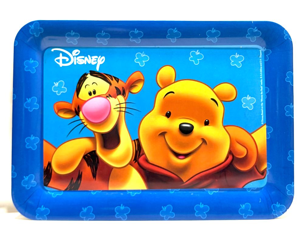 מגש מלמין וינטאג' תוצרת DISNEY WINNIE THE POOH, שמור, 42X30 ס"מ