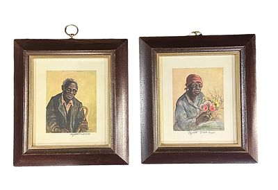 2 ELIZABETH O'NEILL VERNER MARY WASHINGTON & OLD JOE. Elizabeth O'Neill Verner signed prints 