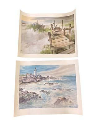 2 GIL PETROFF (1919-1990) LTD ED SIGNED LITHOS. 2 Gil Petroff Signed Limited Edition 