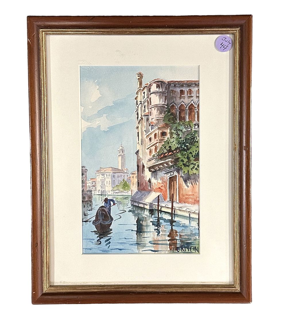 Lot 44: ORIGINAL MCM VENICE WATERCOLOR
