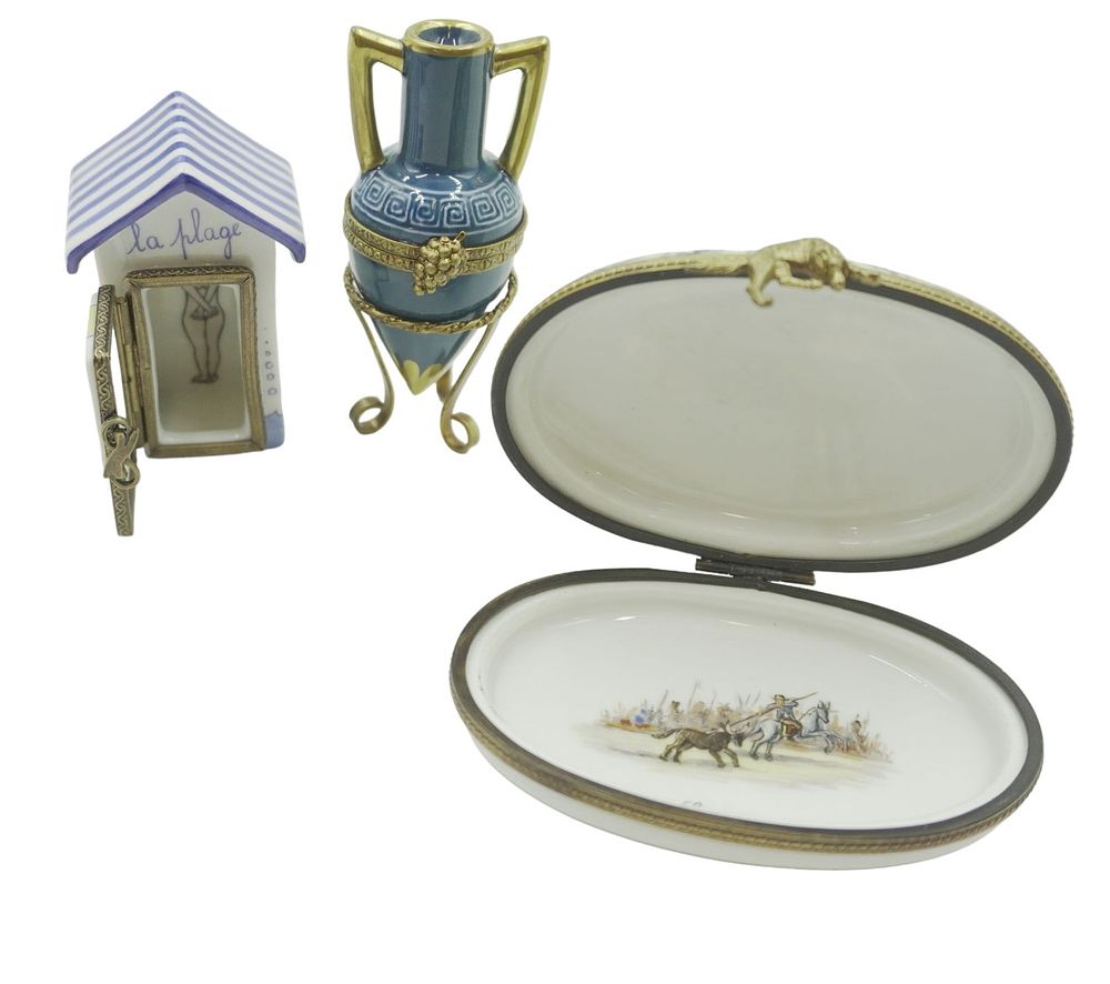 Lot 56: LIMOGES BOXES - LOT OF 3