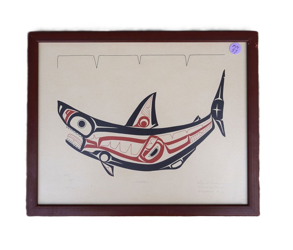 Lot 57: ROY HENRY VICKERS TSIMSIAN TRIBE SHARK LTD ED