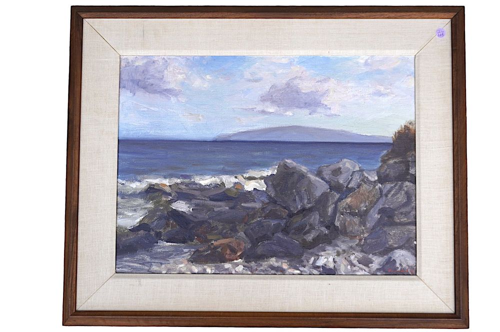 Lot 125: MACARIO PASCUAL (Hawaii, b.1955) PALI KAUAI COAST
