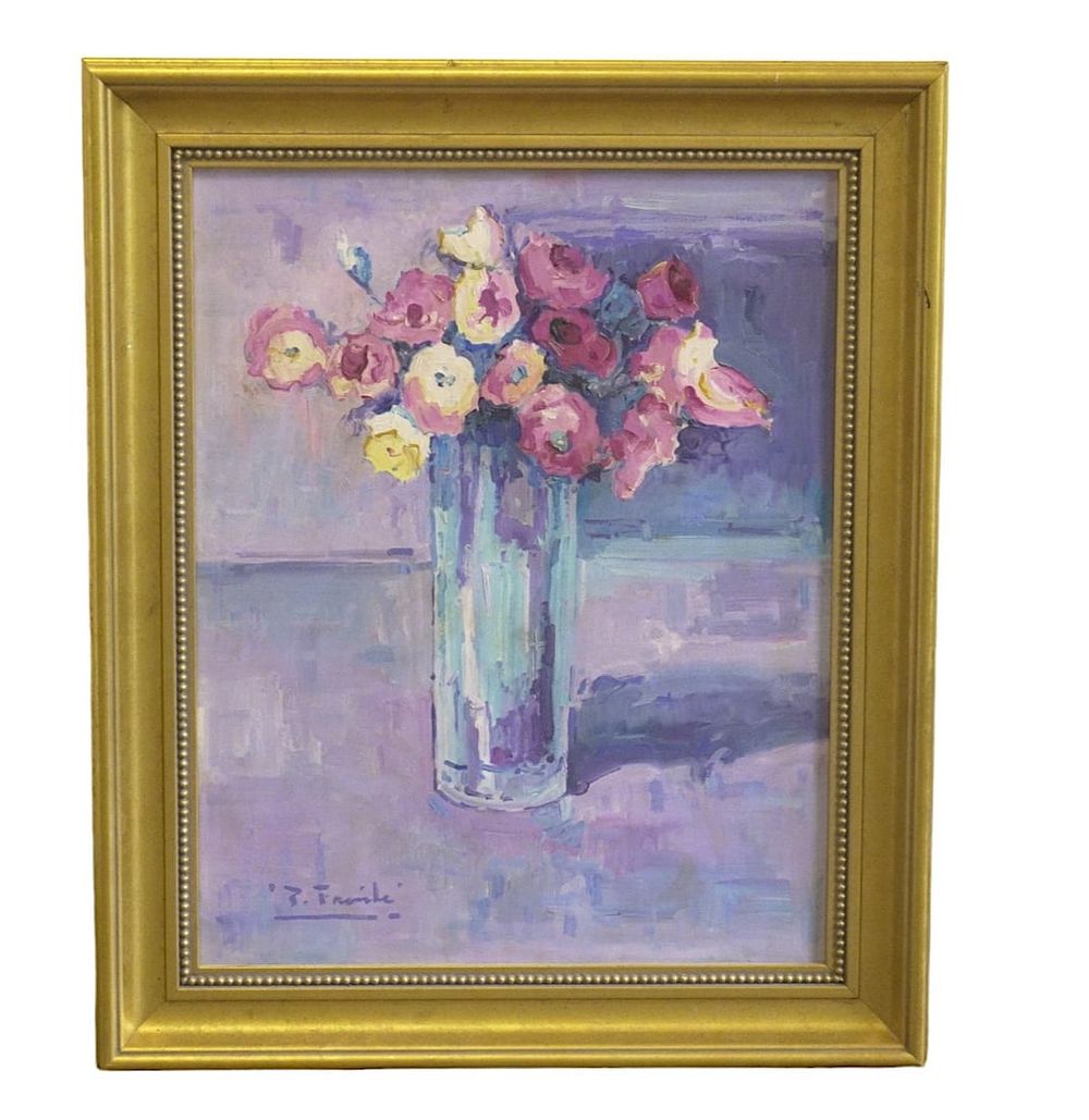 Lot 137: PEDRO FRAILE (SPAIN b. 1957) STILL LIFE OIL PAINTING
