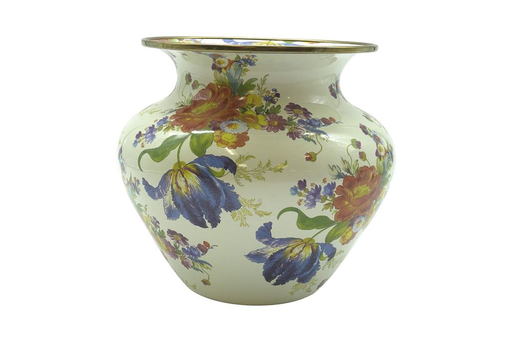 Lot 204: MACKENZIE CHILDS FLOWER MARKET VASE