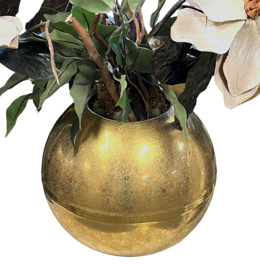 Lot 221: WHEELING DECORATING CO. CERAMIC GOLD VASE