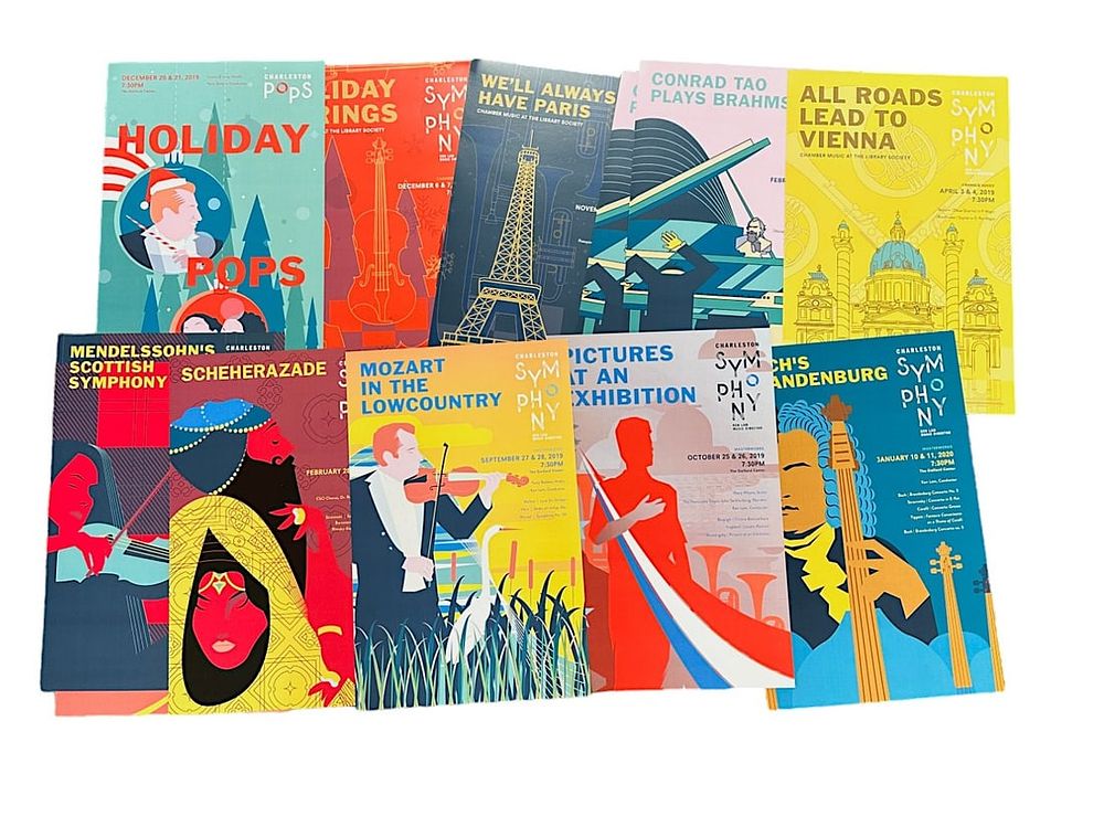 Lot 325: 16 CHARLESTON SYMPHONY POSTERS
