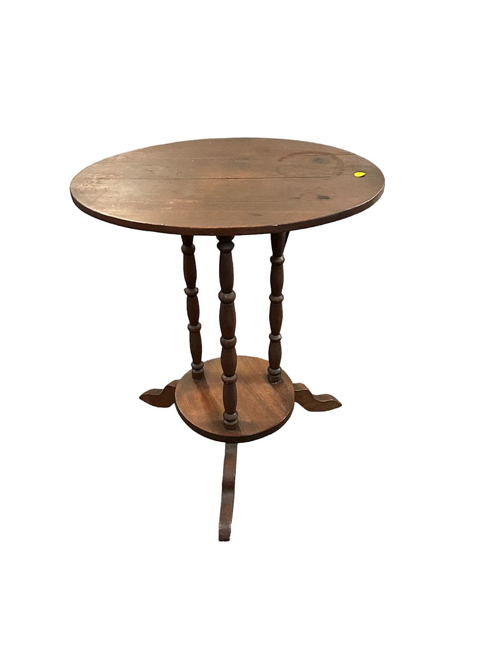 MAHOGANY OCCASIONAL TABLE 1940s. Vintage 1940s Solid Mahogany Occasional Table with lower 