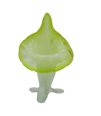 VINTAGE MURANO BLOWN ART GLASS CORNUCOPIA VASE. Vintage Murano Blown Art Glass Cornucopia Vase. 