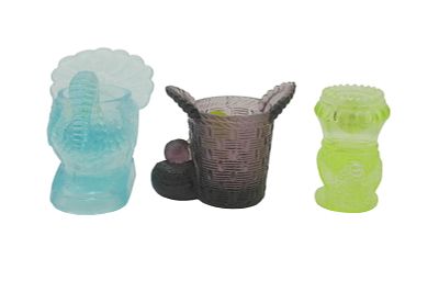 3 VINTAGE TOOTHPICK HOLDERS TURKEY, CHICK, BIRD. All are vintage toothpick holders. 1- Canary 