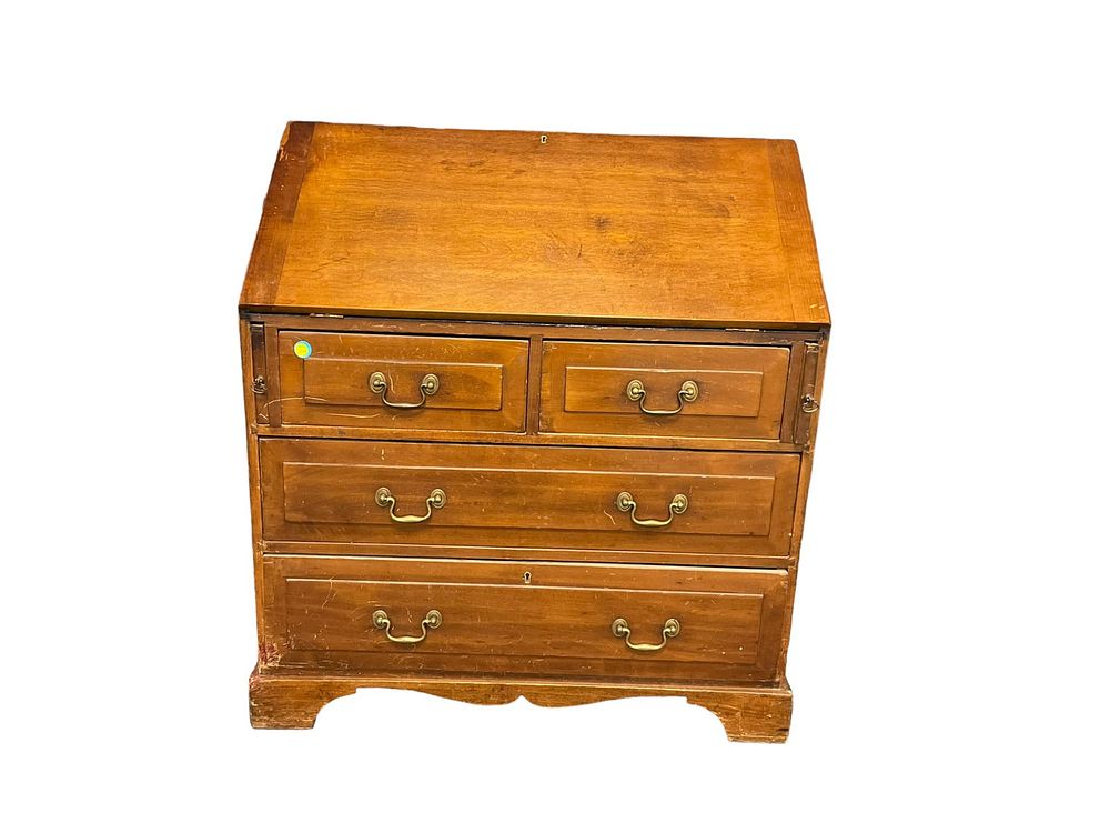 Lot 208: ANTIQUE 19th c FALL FRONT DESK