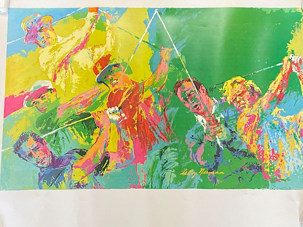 Lot 289: LeROY NEIMAN 1973 GOLF CHAMPIONS POSTER