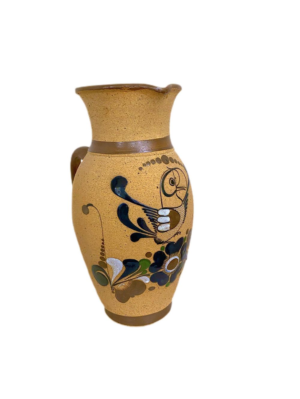 Lot 305: Vintage Tonala Mexican Folk Art Pitcher