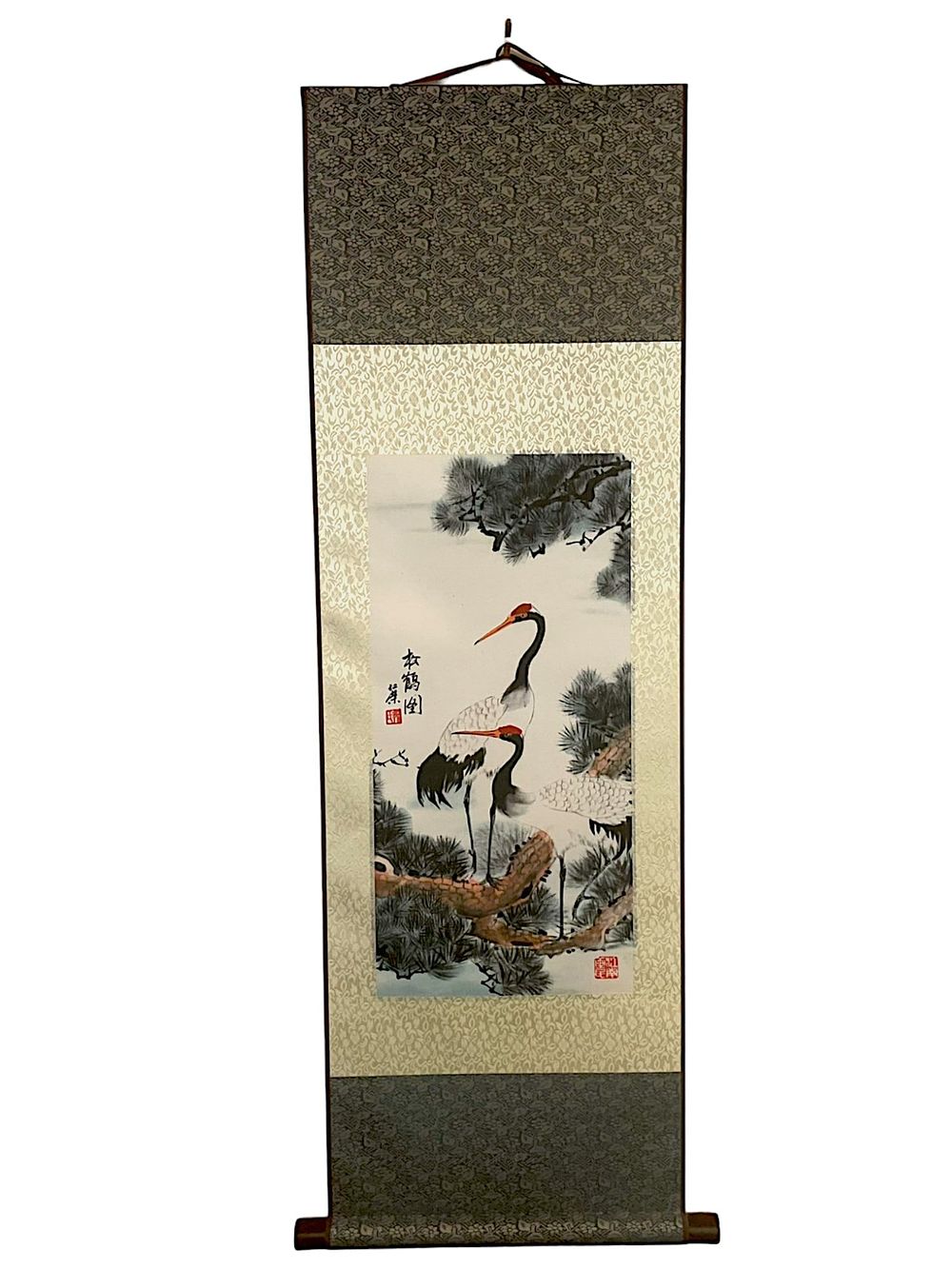 Lot 306: 3 VINTAGE GRACE ART ASIAN SCROLLS