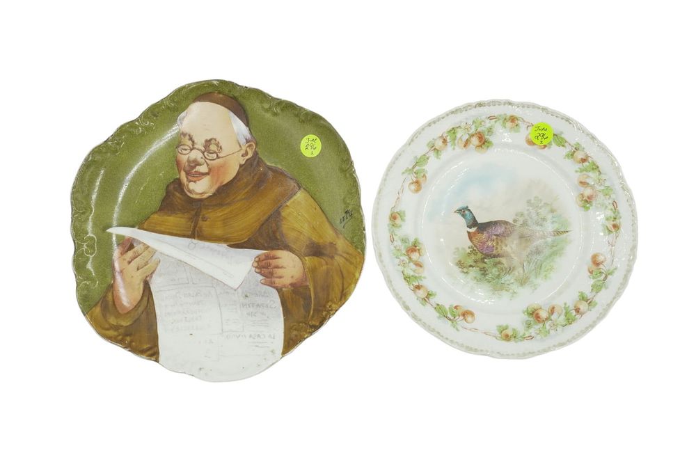 Lot 311: 2 VINTAGE LIMOGES & CARL TIELSCH DECORATIVE PLATES