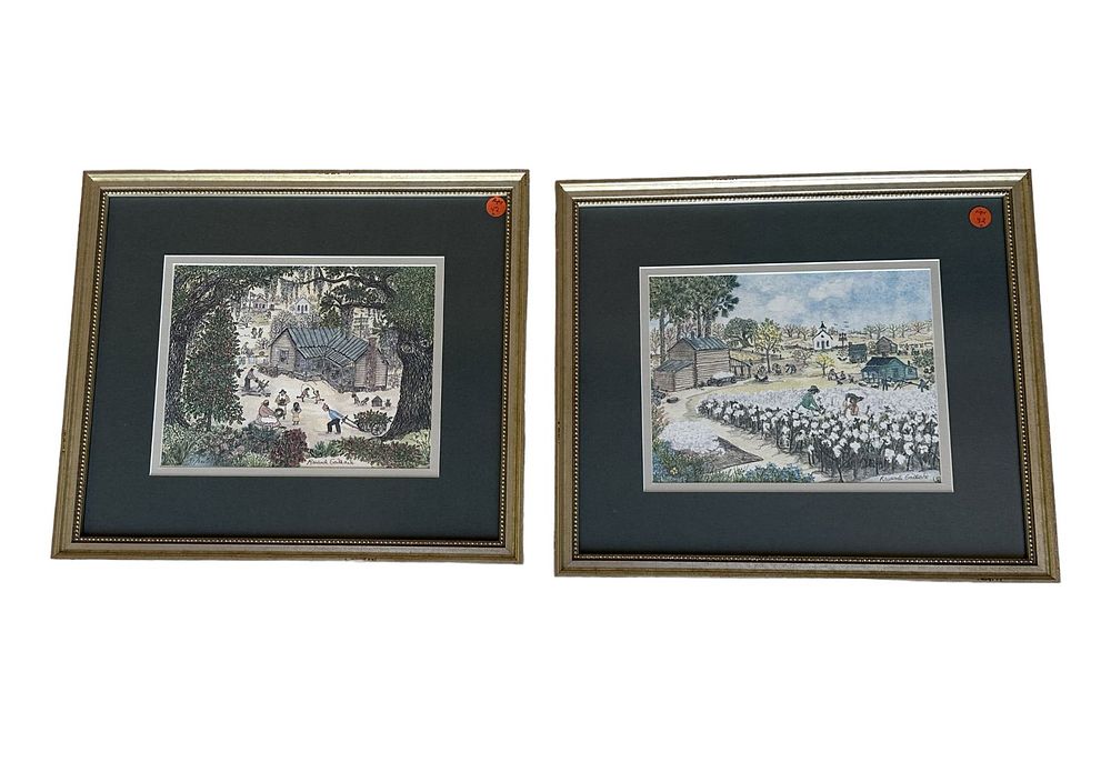 Lot 42: 2 RAVENEL GAILLARD (1916-1999) LOWCOUNTRY SIGNED PRINTS