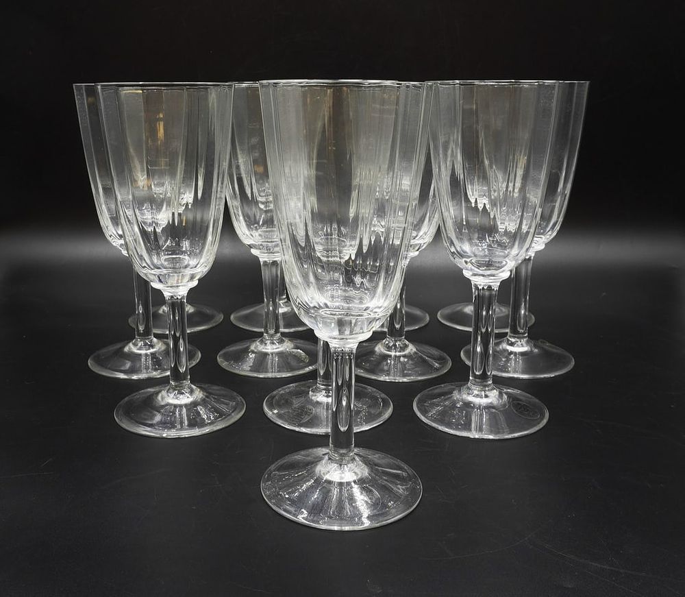 Lot 74: 12 DANSK CRYSTAL URSULA WATER GOBLETS