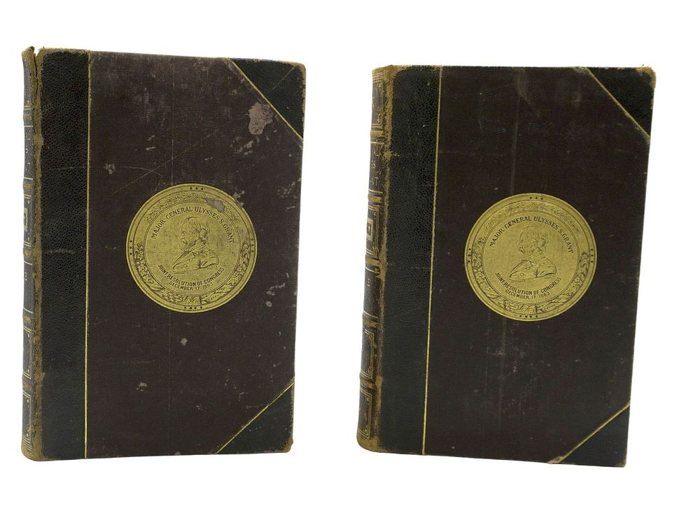 Lot 91: FIRST EDITION PERSONAL MEMOIRS OF U.S. GRANT - COMPLETE 2 VOLUMES