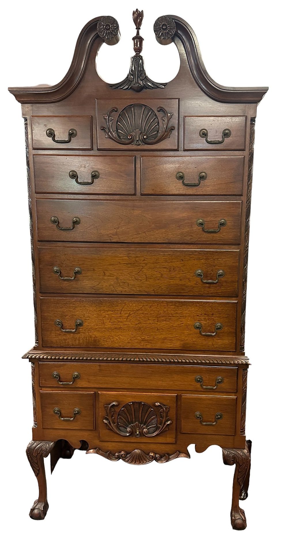 Lot 100: CHIPPENDALE HIGHBOY FELDENKRAIS PHILADELPHIA