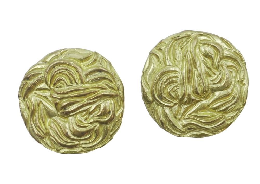 Lot 103: VINTAGE DOMINIQUE AURIENTIS HAUTE COUTURE EARRINGS PARIS