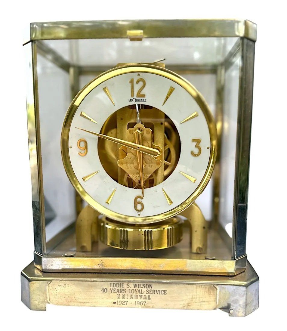 Lot 107: LECOULTRE ATMOS PERPETUAL MOTION CLOCK BRASS 232209
