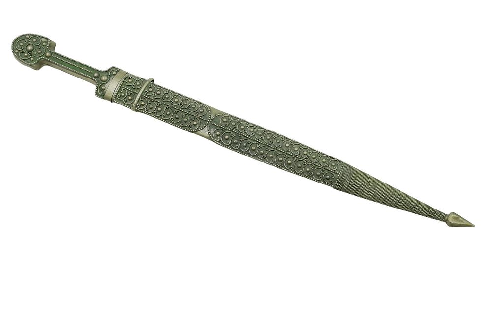 Lot 126: ANTIQUE CAUCASIAN KINDJAL DAGGER