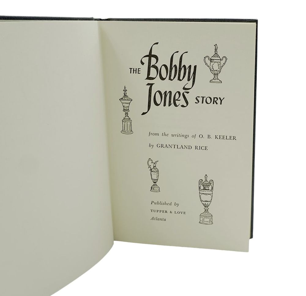 Lot 127: SIGNED BY BOBBY JONES FIRST EDITION THE BOBBY JONES STORY BY KEELER AND RICE