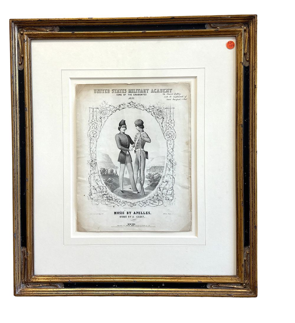 Lot 144: 1852 JAMES MCNEILL WHISTLER WEST POINT SONG