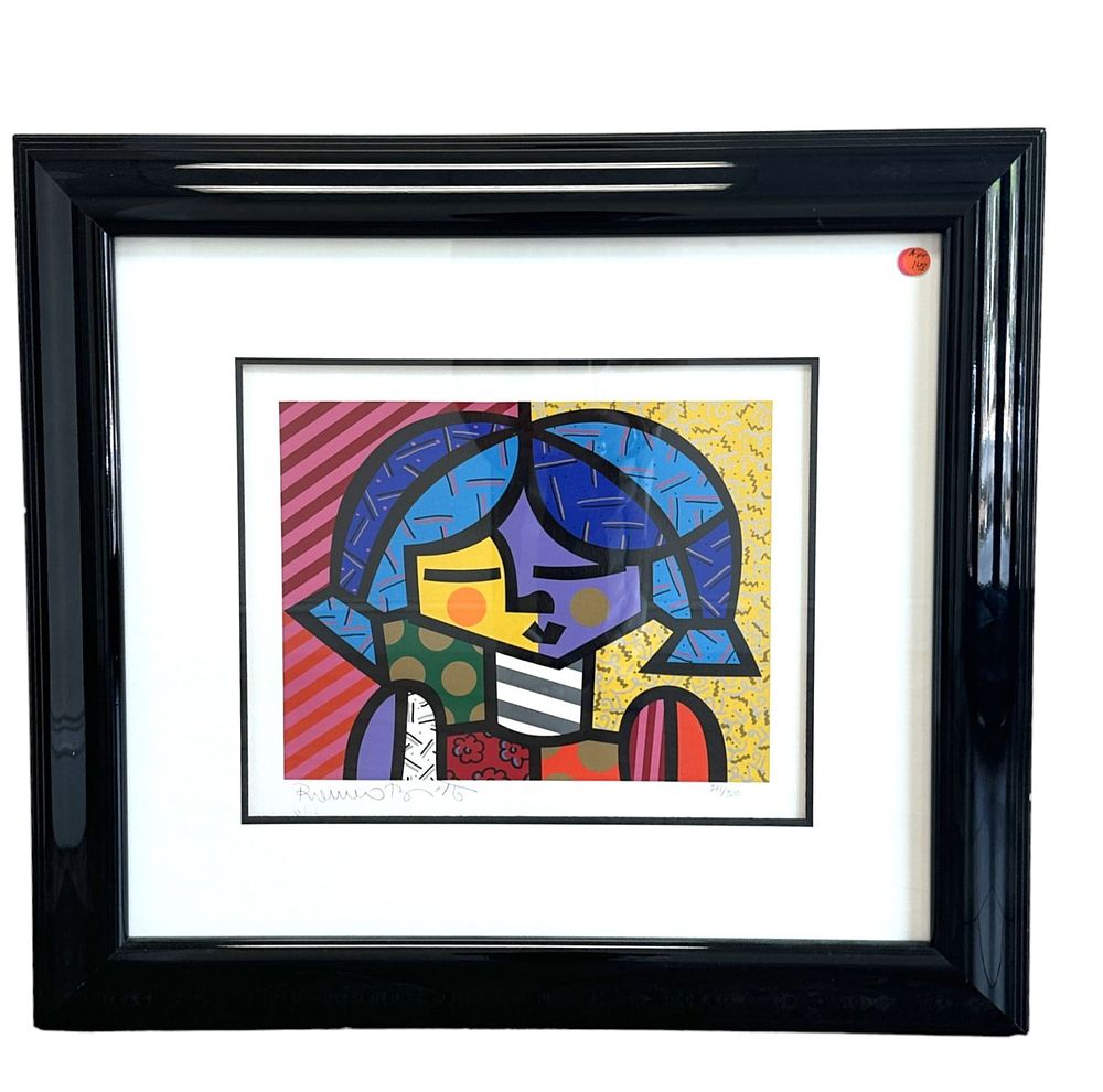 Lot 148: ROMERO BRITTO COUNTRY GIRL SERIGRAPH