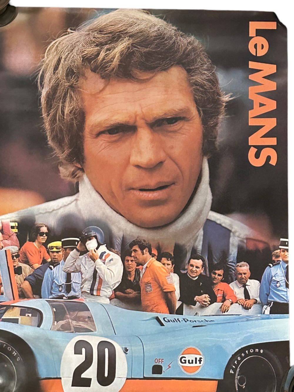 Lot 223: STEVE MCQUEEN LE MANS GULF OIL PROMOTIONAL POSTER