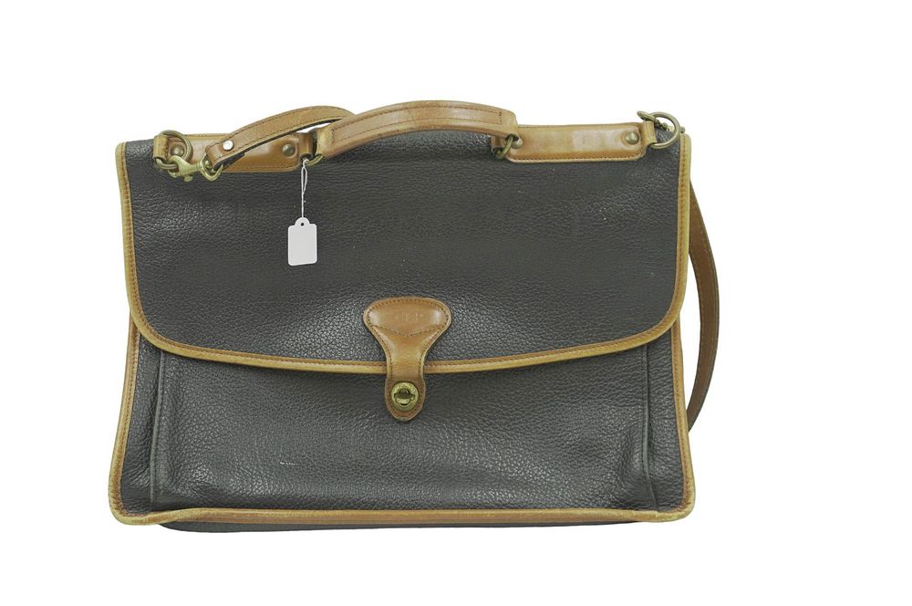 Lot 285: VINTAGE JACK GEORGES LEATHER BRIEFCASE