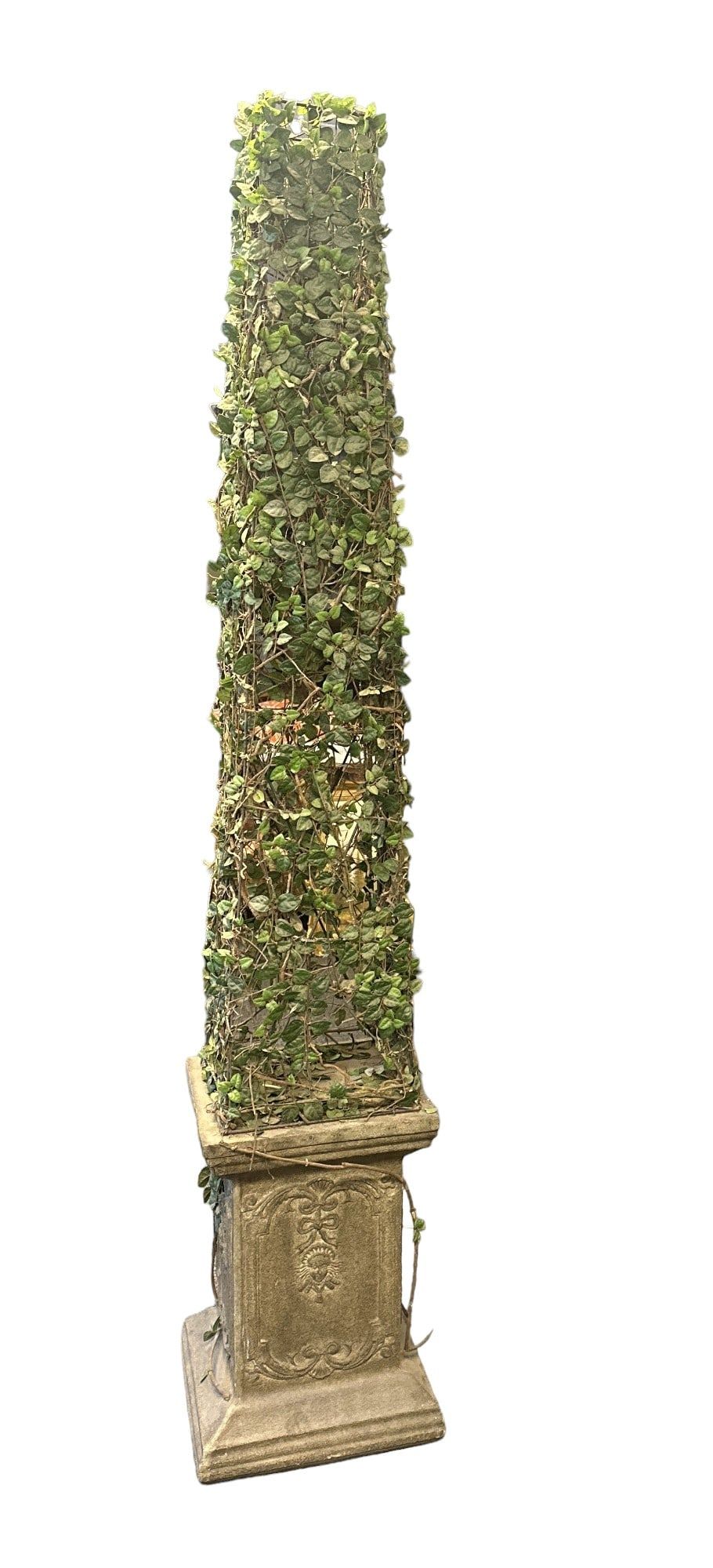 Lot 287: TALL FAUX TOPIARY IN PLANTER