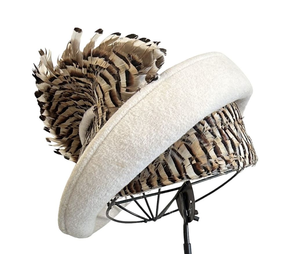 Lot 289: VINTAGE JACK MCCONNELL WOOL & PHEASANT HAT