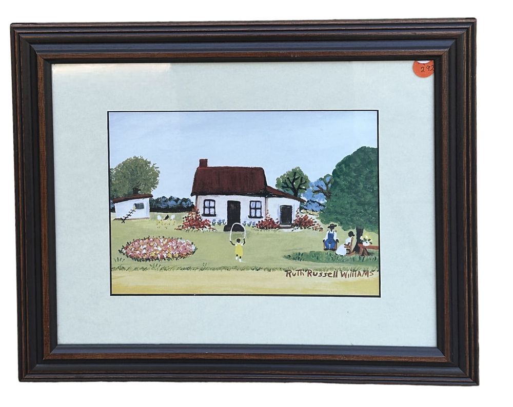 Lot 292: RUTH RUSSELL WILLIAMS (1931-2010) FOLK ART PRINT